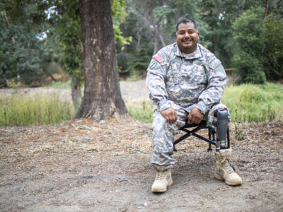Army Veteran in Wheelchair