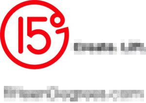 15 Degrees logo
